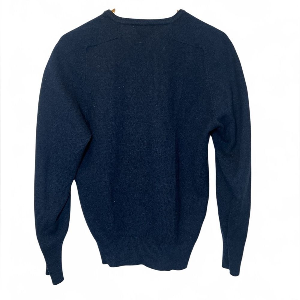 Vintage Alan Paine Pure Lambswool V Neck Sweater Made in England Size 42 Large? - Picture 2 of 3